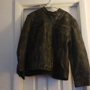 Men's XXL Brown Leather Jacket